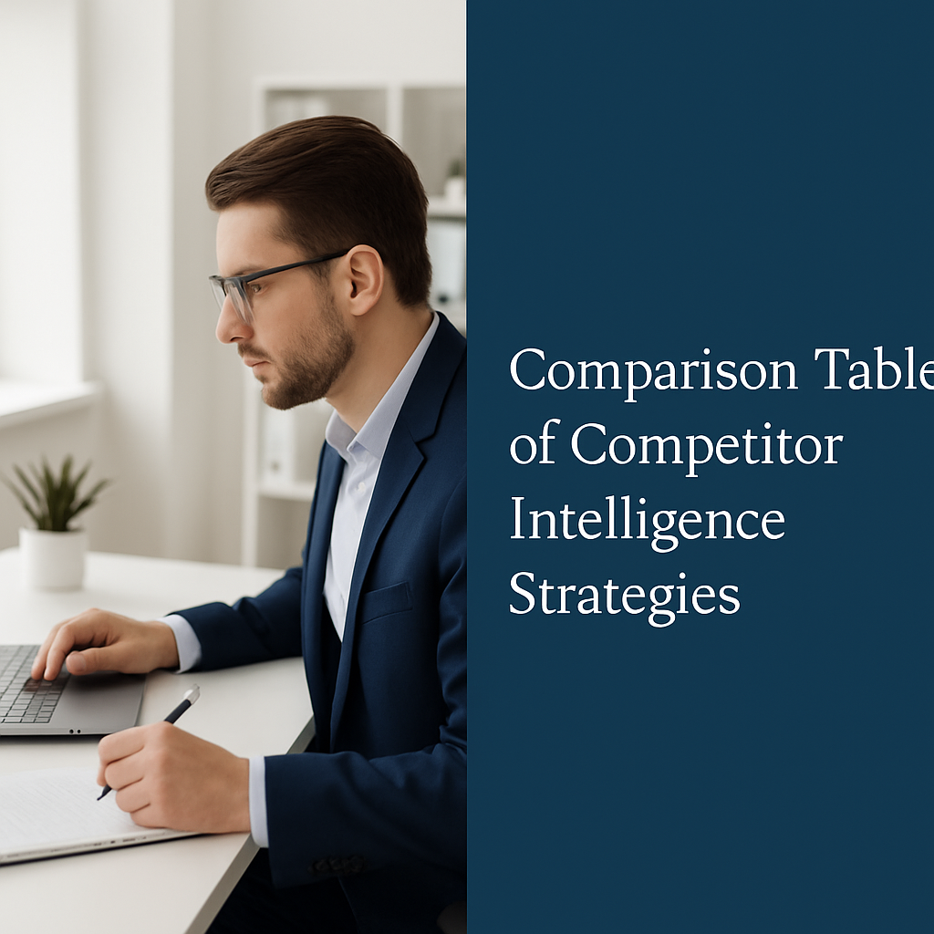 Comparison Table of Competitor Intelligence Strategies